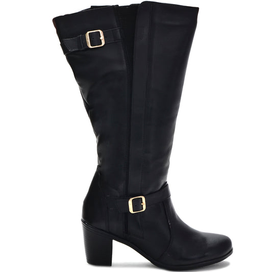 Bota Over Knee Feminina Couro Legítimo Cano Alto