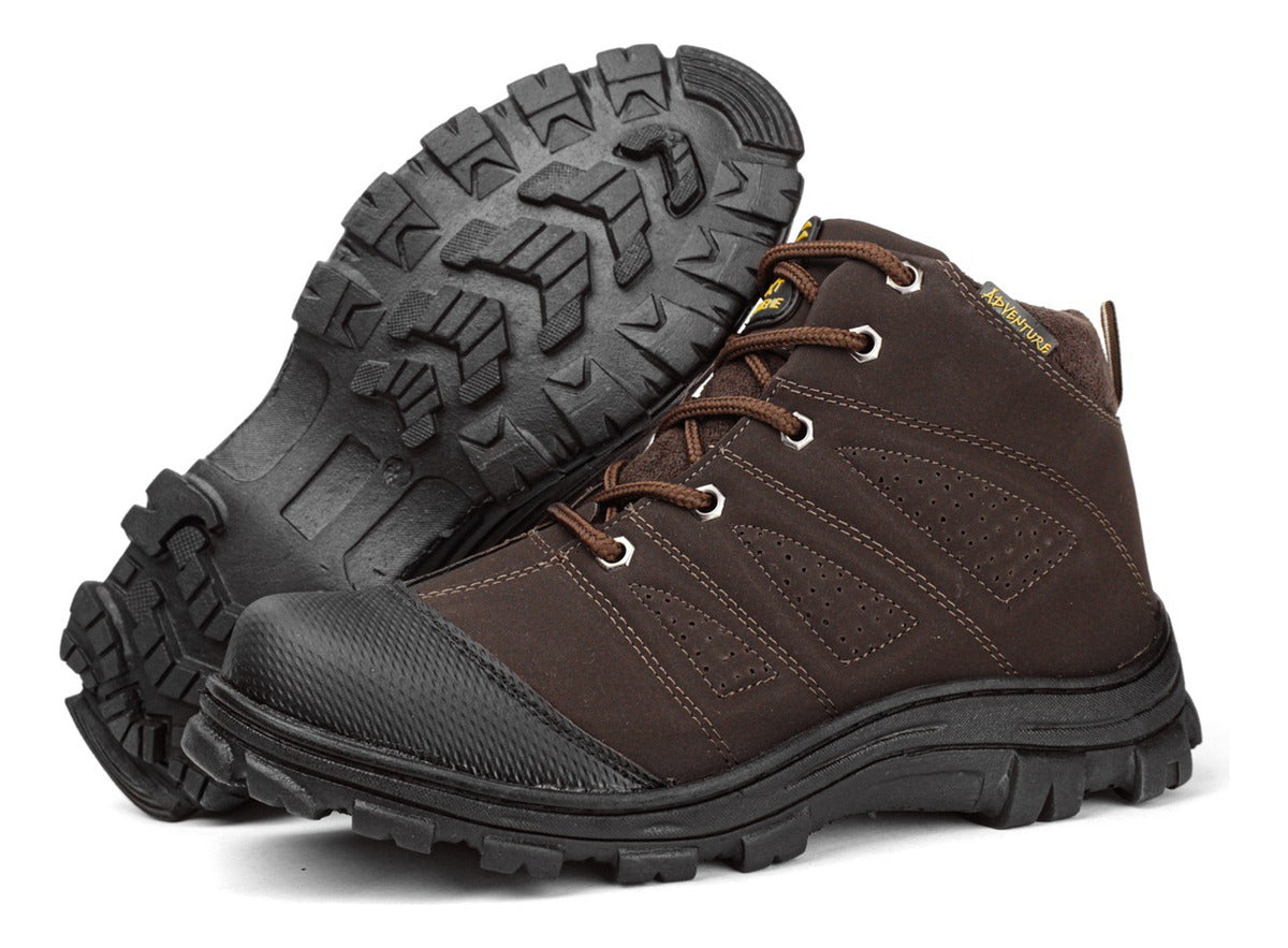 Bota Masculina Coturno Casual Confortável Reforçada