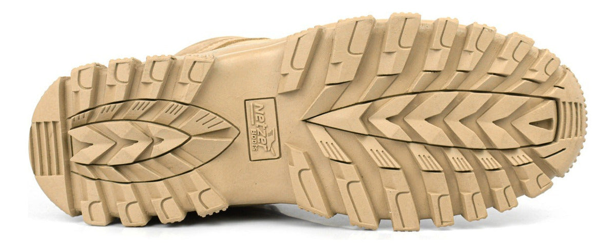 Bota Coturno Masculino Militar Adventure Couro Conforto