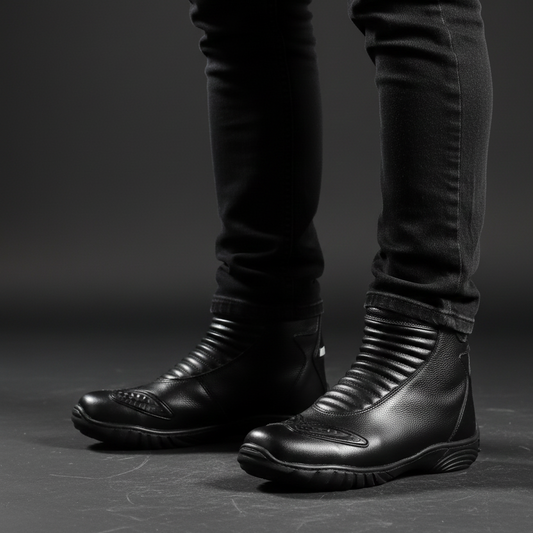 Bota Motoqueiro Couro Legítimo Confortável