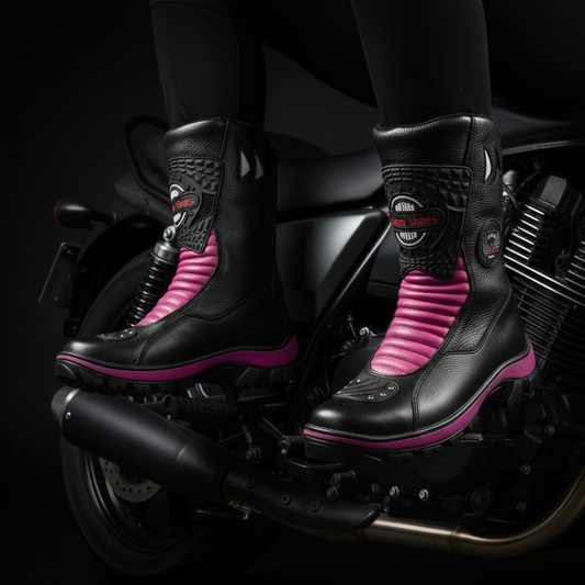 Bota Motociclista Couro Legítimo Cano Alto