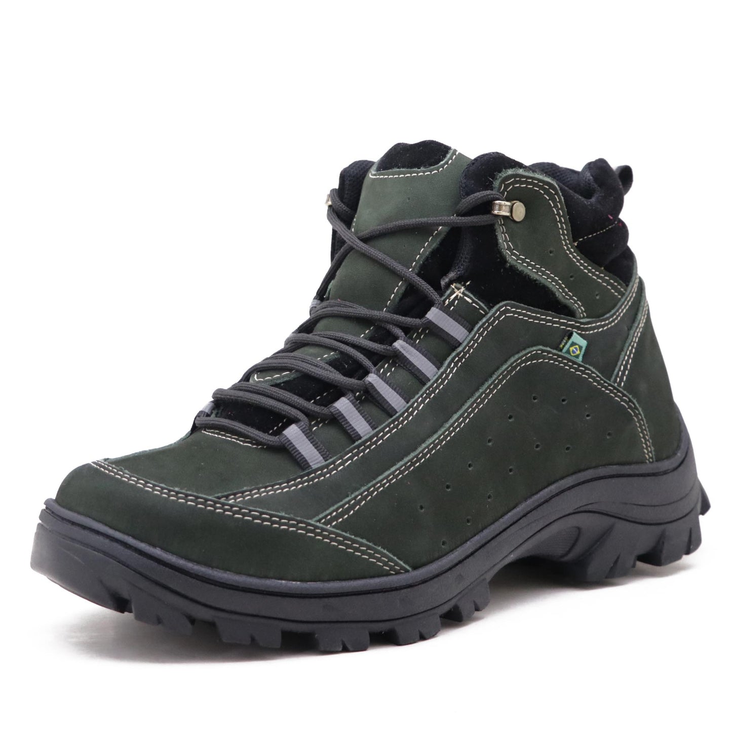 Bota Couro Adventure Trilha Verde
