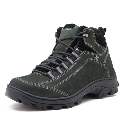 Bota Couro Adventure Trilha Verde
