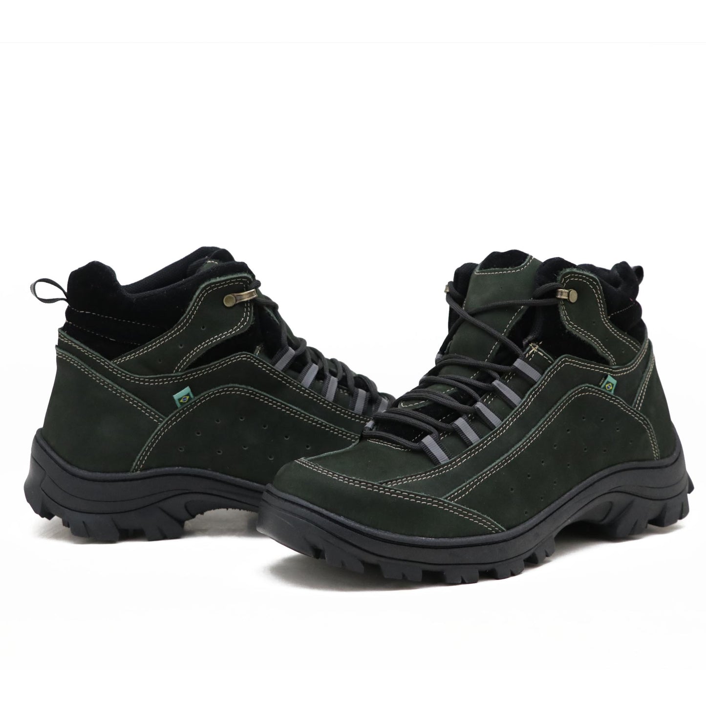Bota Couro Adventure Trilha Verde