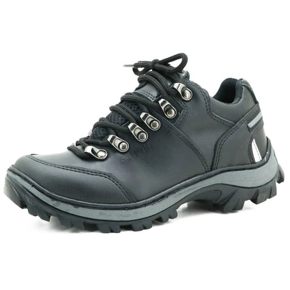 Bota Cano Baixo Resistente Couro Legítimo