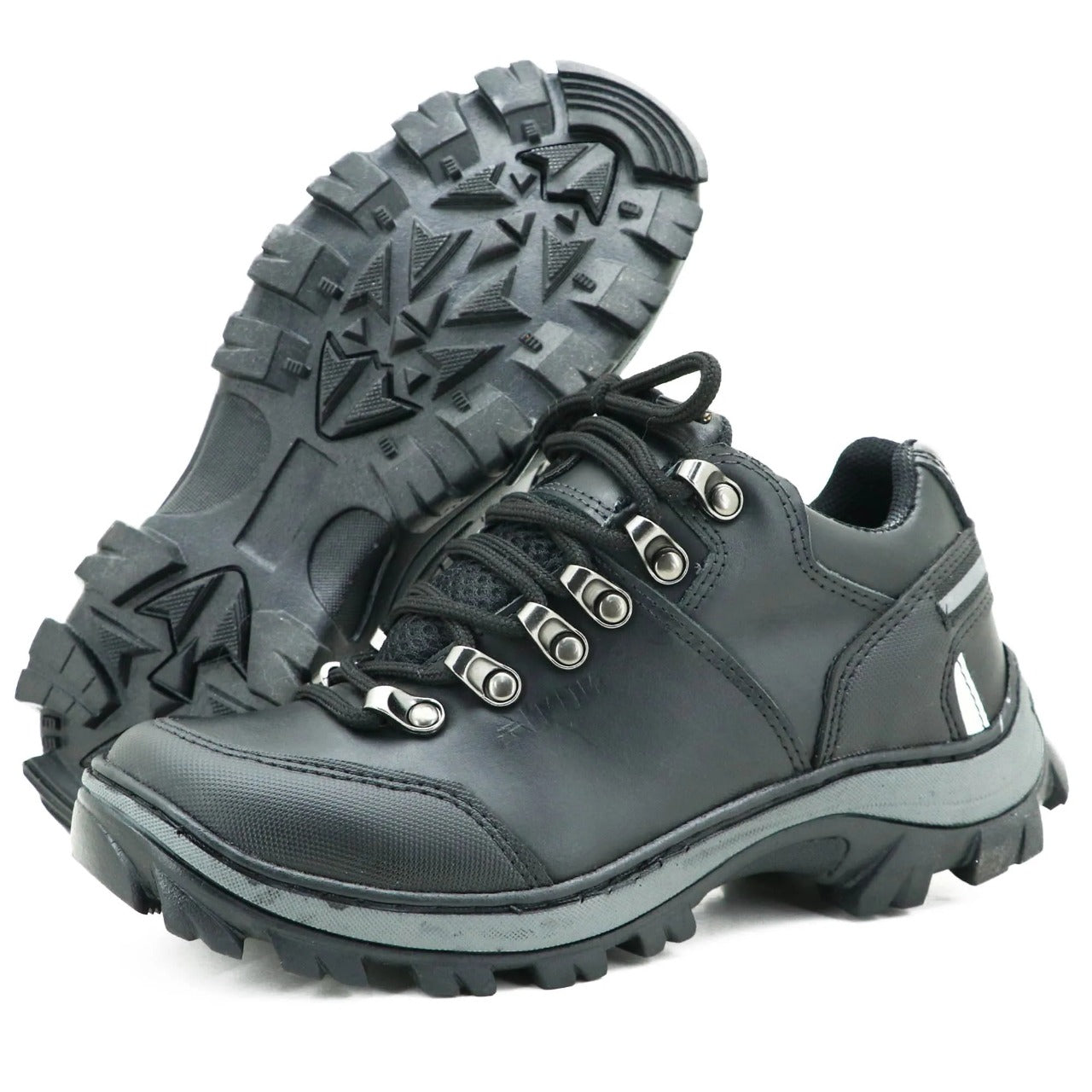 Bota Cano Baixo Resistente Couro Legítimo