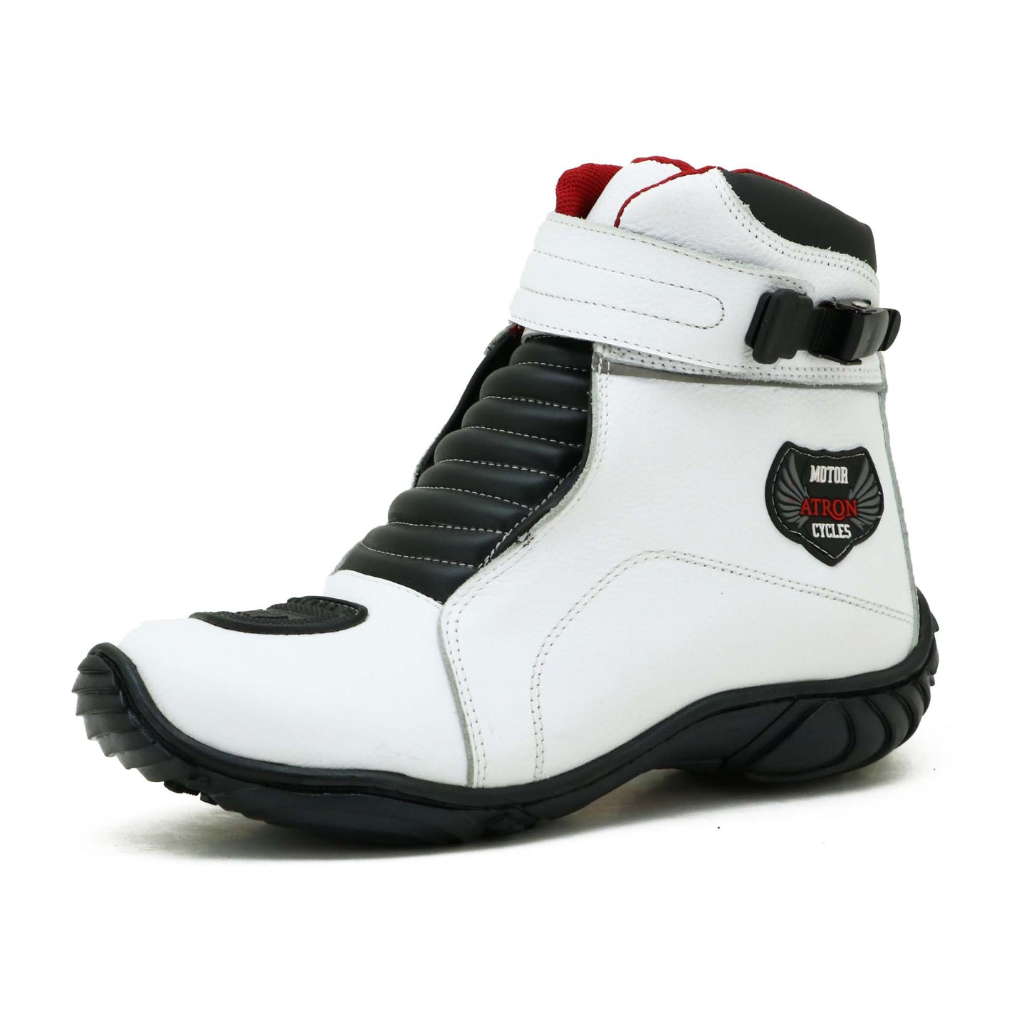 Bota Motociclista Couro Legítimo Ajustavel