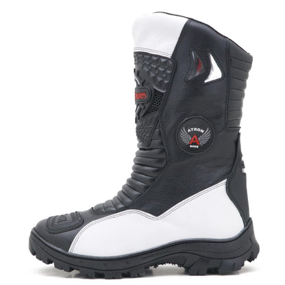 Bota Motociclista Couro Legítimo Cano Alto