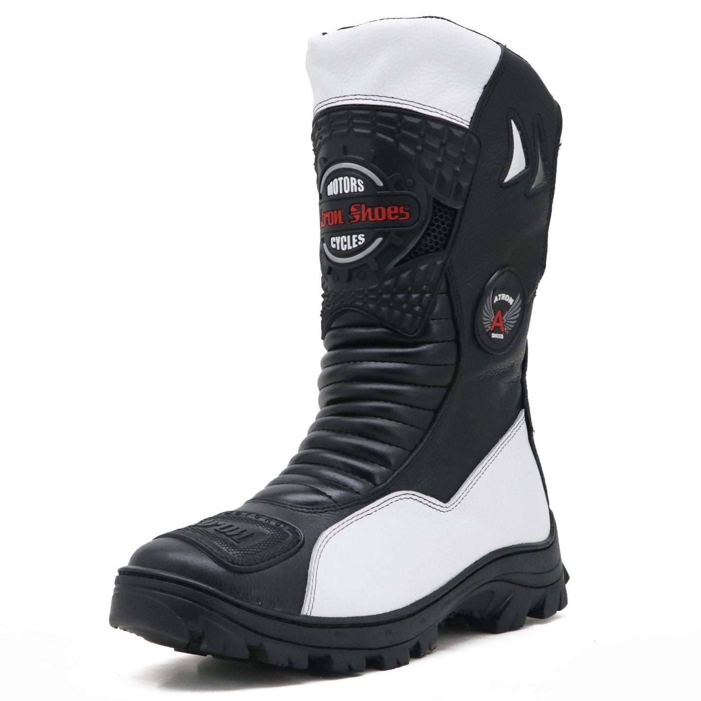 Bota Motociclista Couro Legítimo Cano Alto