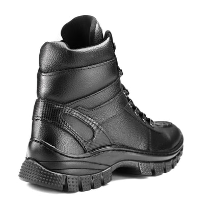 Bota Coturno Masculino Militar Adventure Couro Conforto