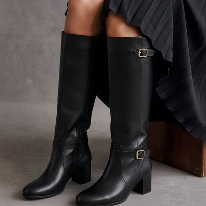 Bota Over Knee Feminina Couro Legítimo Cano Alto