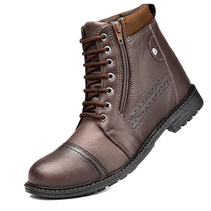Bota Masculina Coturno Confortável Casual Macio Leve