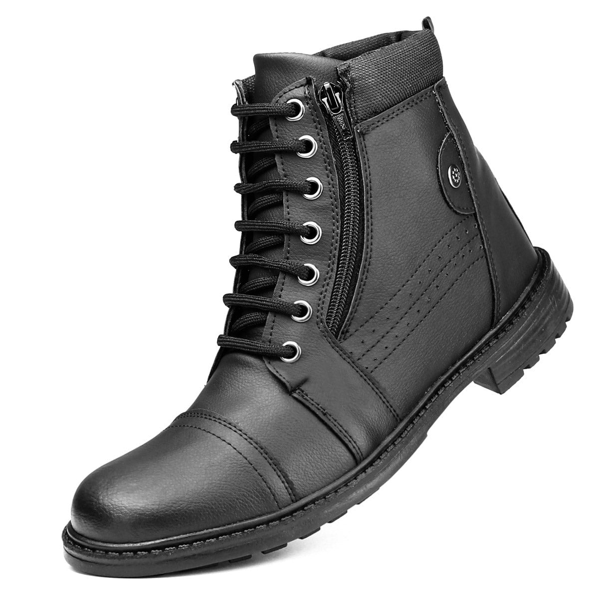 Bota Masculina Coturno Confortável Casual Macio Leve