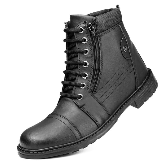 Bota Masculina Coturno Confortável Casual Macio Leve