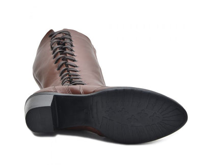 Bota Over Knee Feminina Couro Legítimo Cano Alto