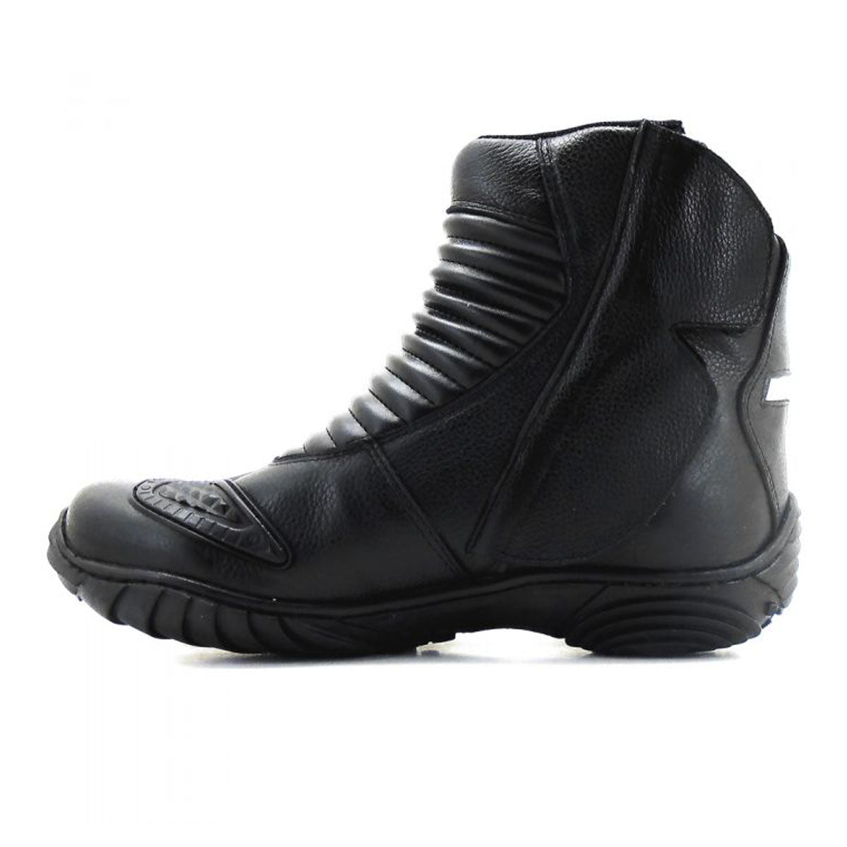 Bota Motoqueiro Couro Legítimo Confortável