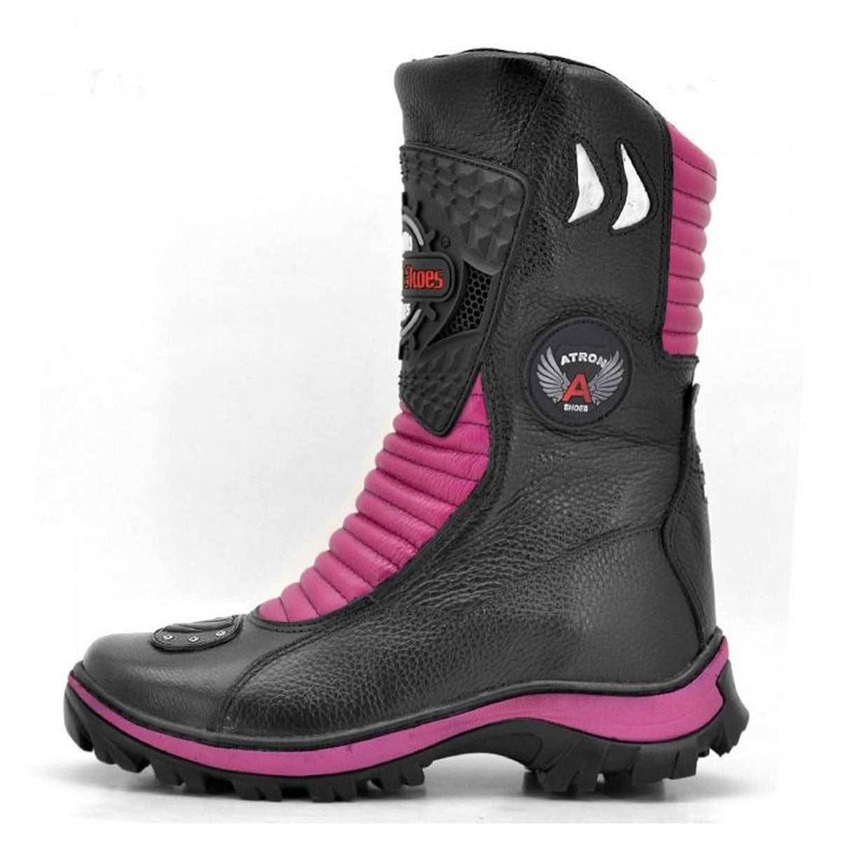 Bota Motociclista Couro Legítimo Cano Alto