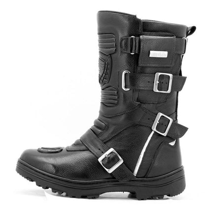 Bota Harley Motoqueiro Moto Couro Legitimo
