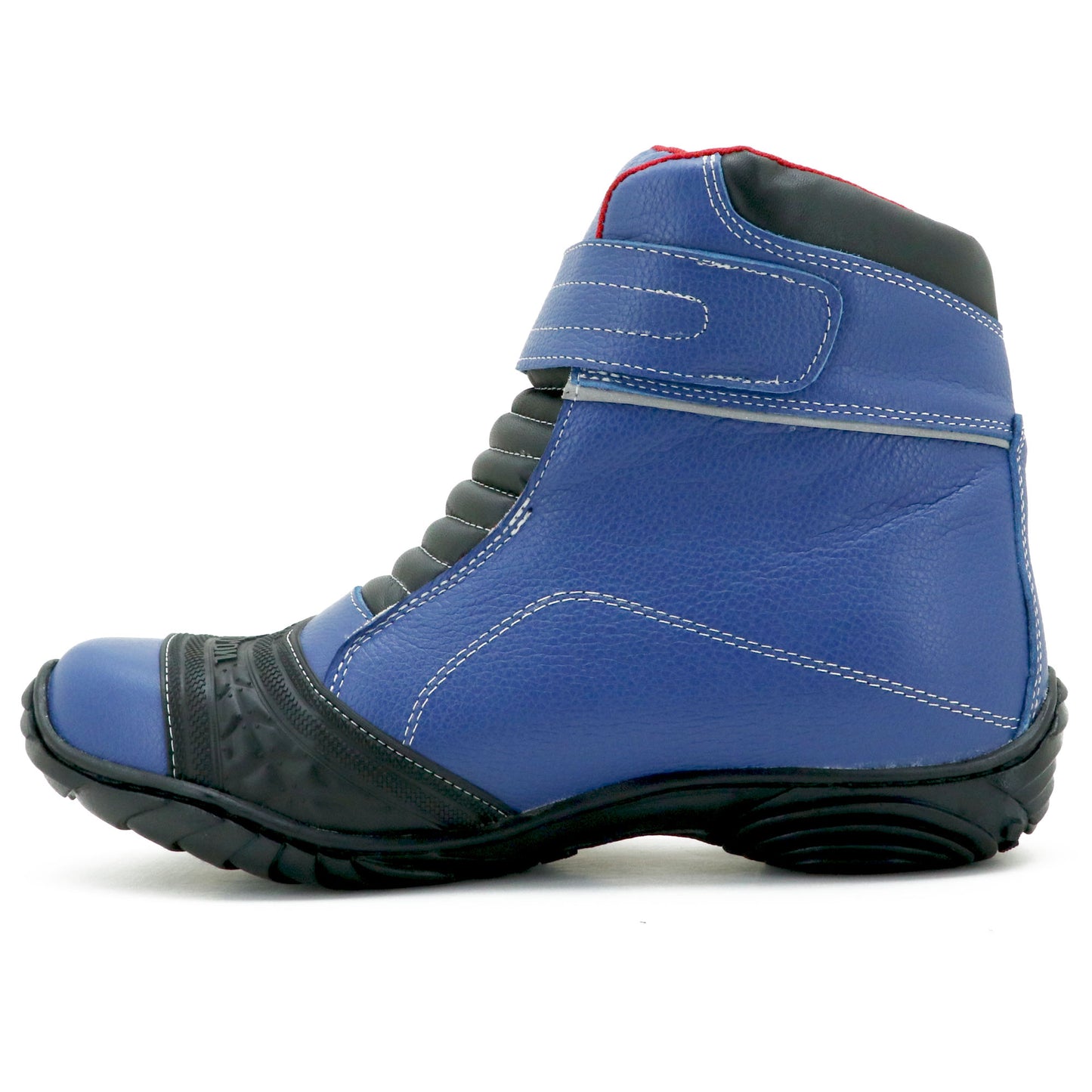 Bota Motociclista Couro Legítimo Ajustavel