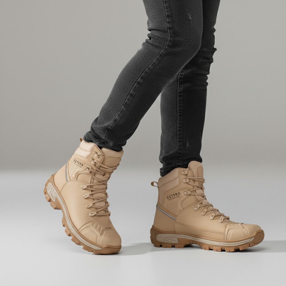 Bota Adventure Couro Legitimo C.a Coturno Confortável Leve