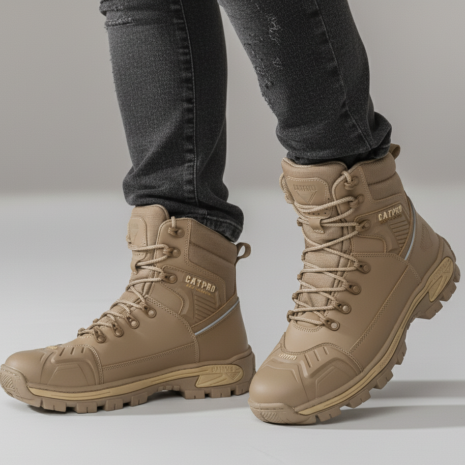 Bota Adventure Couro Legitimo C.a Coturno Confortável Leve