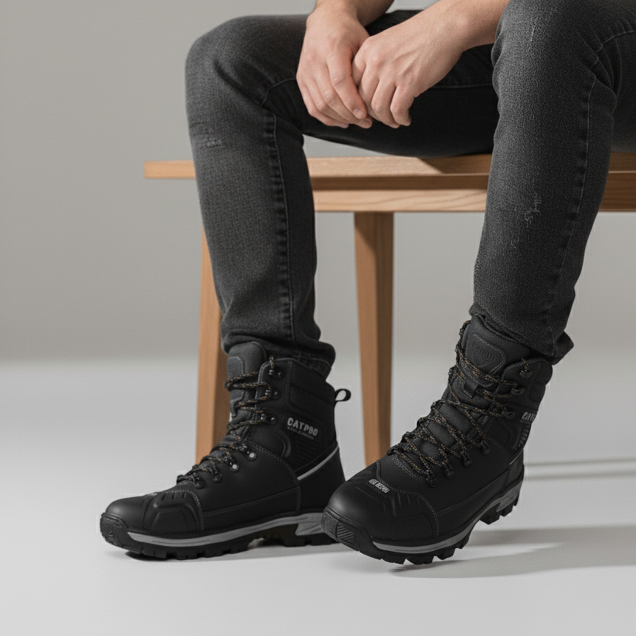 Bota Adventure Couro Legitimo C.a Coturno Confortável Leve