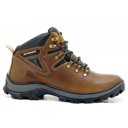 Bota Trekking Couro Legítimo Resistente