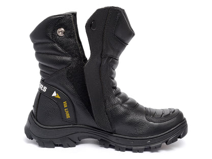 Bota Motoqueiro Masculina Segurança Conforto