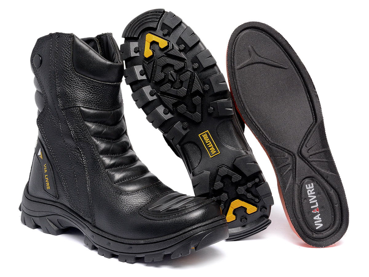 Bota Motoqueiro Masculina Segurança Conforto