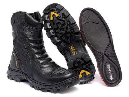 Bota Motoqueiro Masculina Segurança Conforto