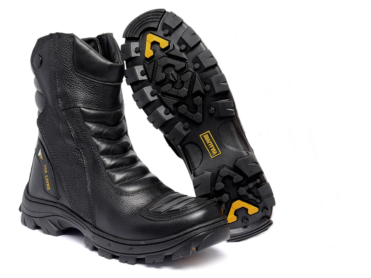 Bota Motoqueiro Masculina Segurança Conforto