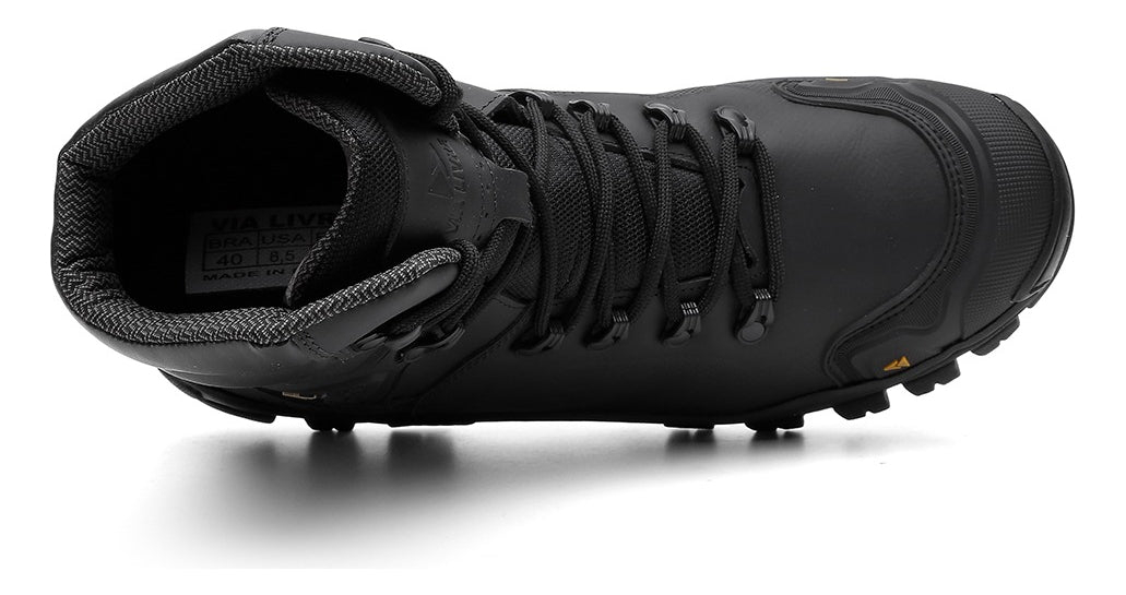 Bota Coturno Masculino Couro Legítimo Militar