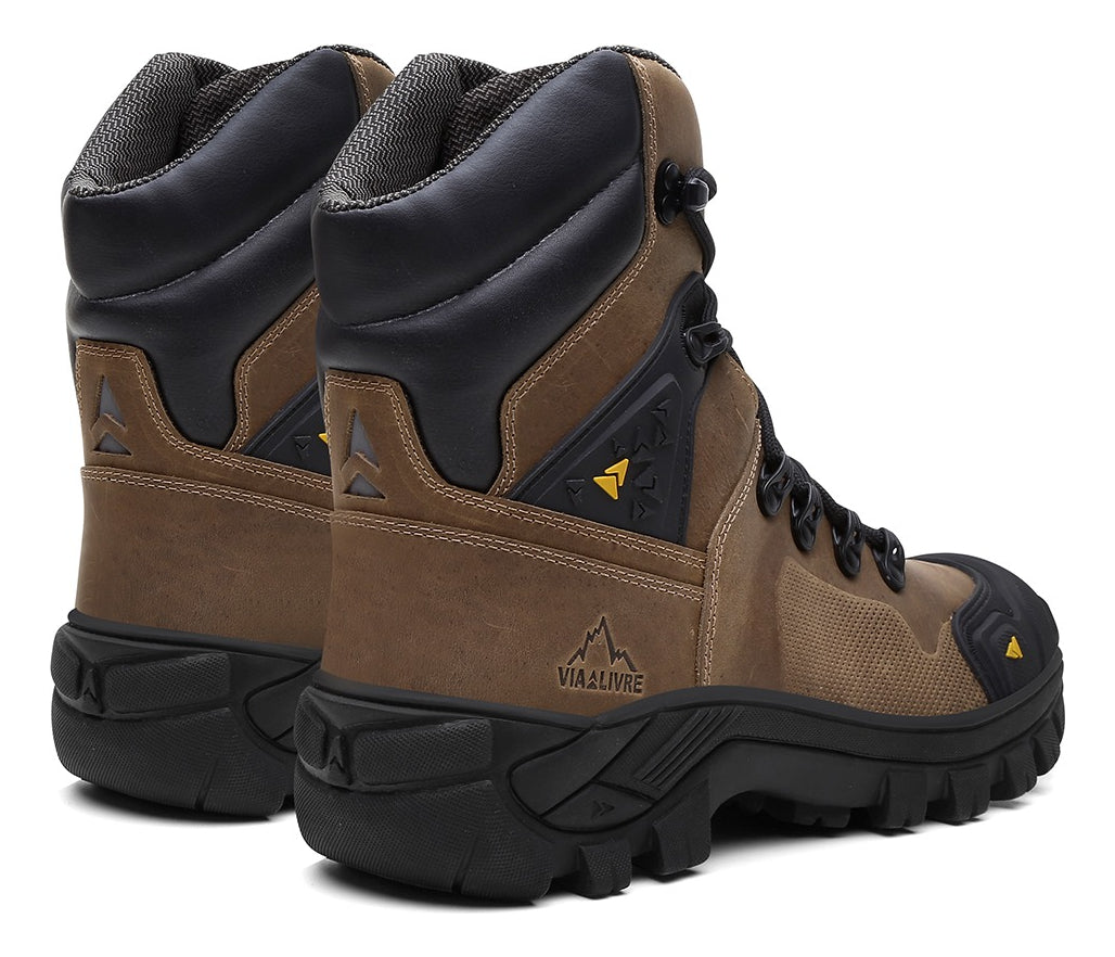 Bota Coturno Masculino Couro Legítimo Militar