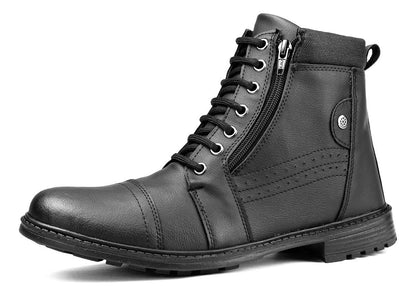 Bota Masculina Coturno Confortável Casual Macio Leve