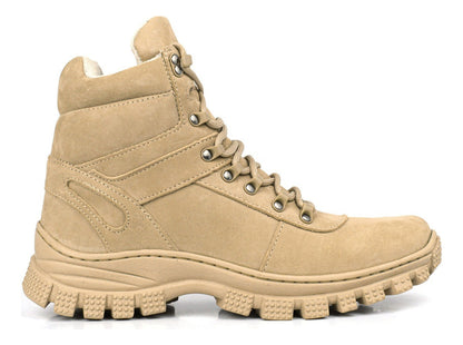 Bota Coturno Masculino Militar Adventure Couro Conforto