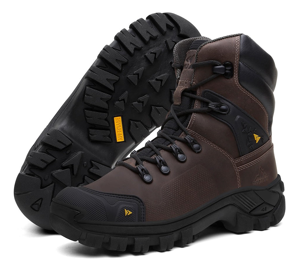Bota Coturno Masculino Couro Legítimo Militar
