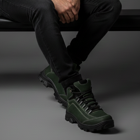 Bota Couro Adventure Trilha Verde