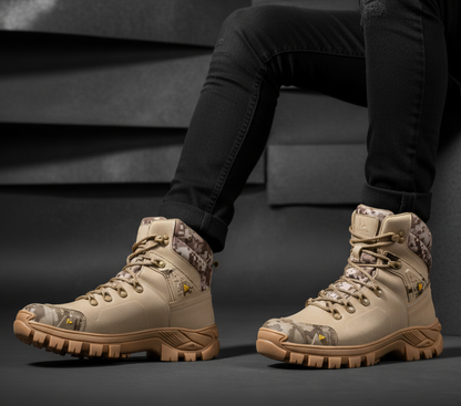 Bota Coturno Masculino Couro Legítimo Militar