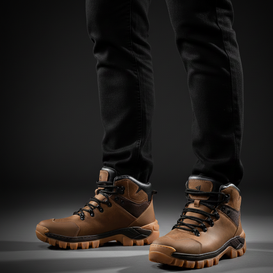 Coturno Couro Macio Confortável