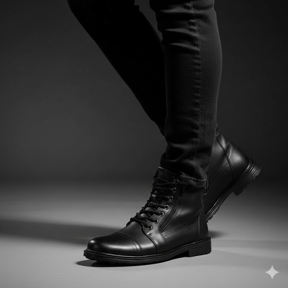 Bota Masculina Coturno Confortável Casual Macio Leve