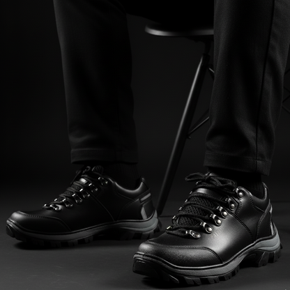 Bota Cano Baixo Resistente Couro Legítimo