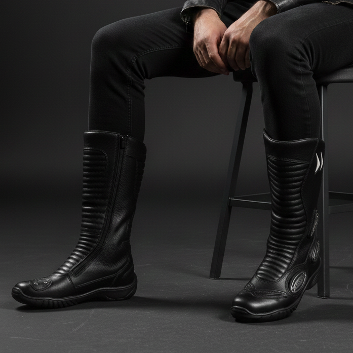 Bota Cano Médio Couro Legítimo