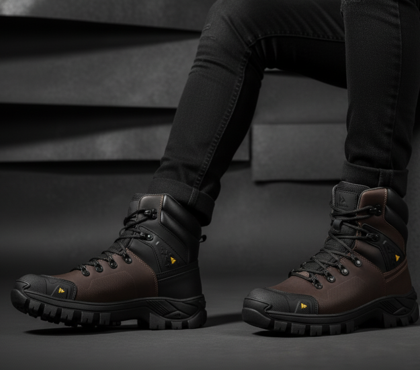 Bota Coturno Masculino Couro Legítimo Militar