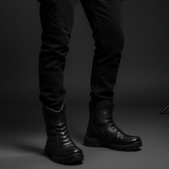 Bota Motoqueiro Masculina Segurança Conforto