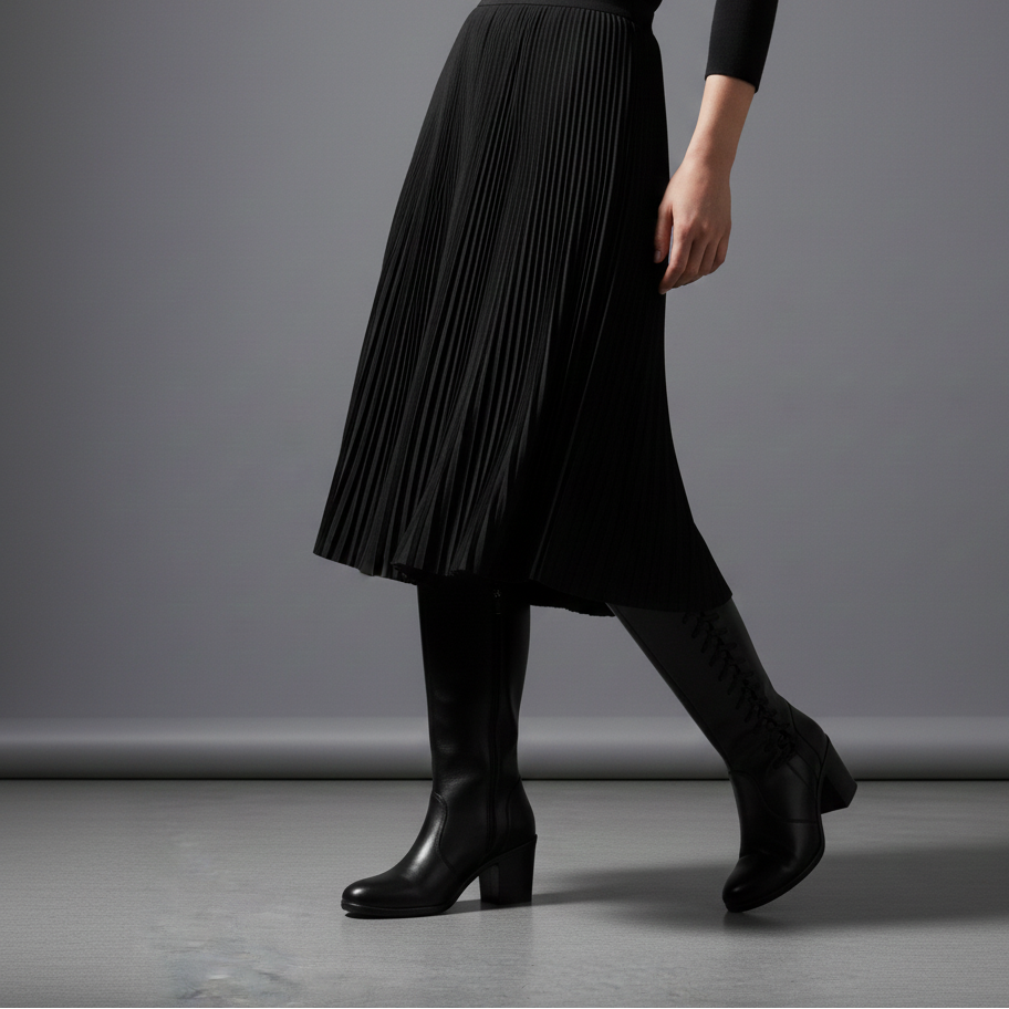Bota Over Knee Feminina Couro Legítimo Cano Alto