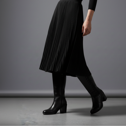 Bota Over Knee Feminina Couro Legítimo Cano Alto