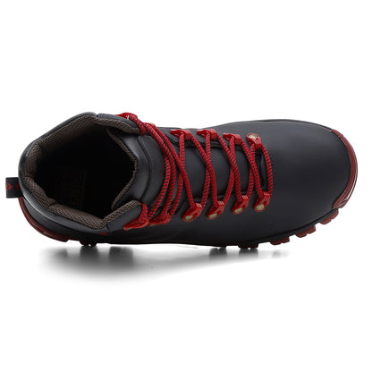 Coturno Couro Trilha Macio Vermelho